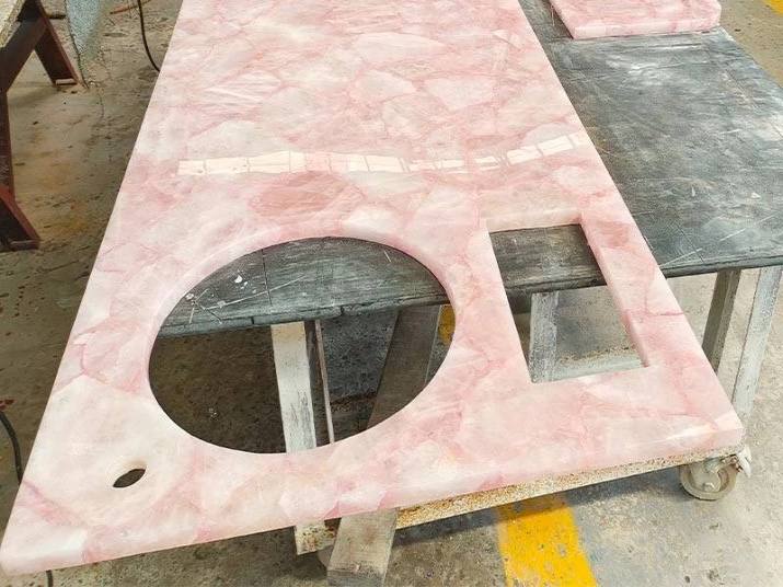pink quartz slab supplier pink quartz slab supplier